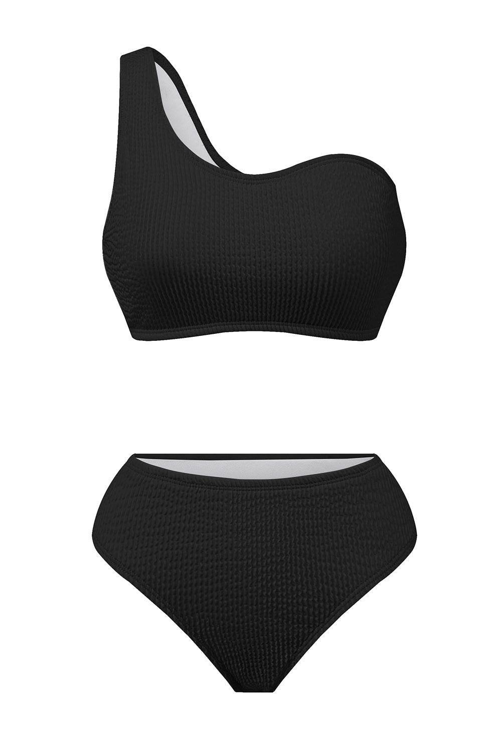 Single Shoulder Bikini Set - Selvanelle