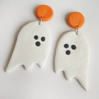 Halloween Theme Dangle Earrings in Gothic Style Design - Selvanelle