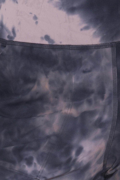 Leggings Depot Tie-Dye High Waist Cropped Leggings for Women - Selvanelle