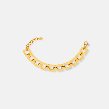 Titanium Steel Hollow Square Chain Bracelet for Men and Women - Selvanelle