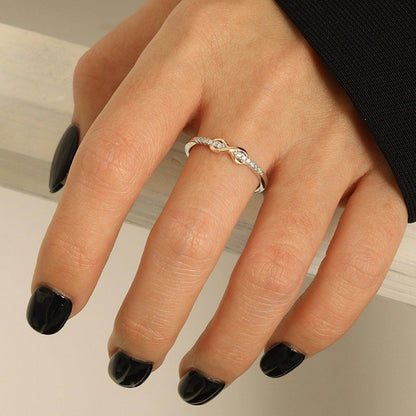 Zircon 925 Sterling Silver Ring for Elegant Style and Shine - Selvanelle