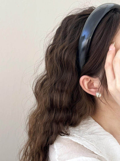 PU Leather Wide Headband for Stylish Hair Accessories - Selvanelle