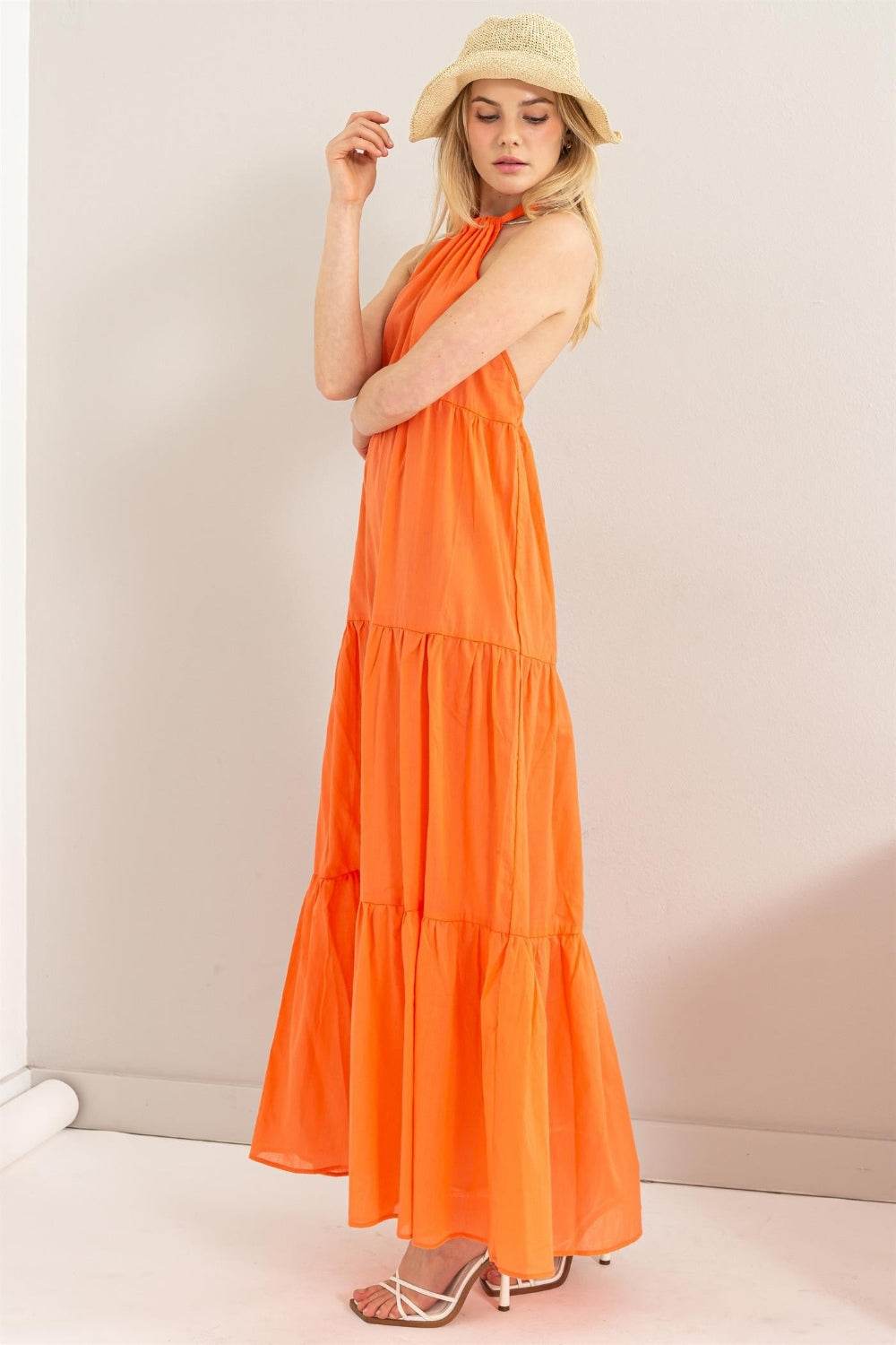 HYFVE Halter Neck Cover Up Maxi Dress - Selvanelle