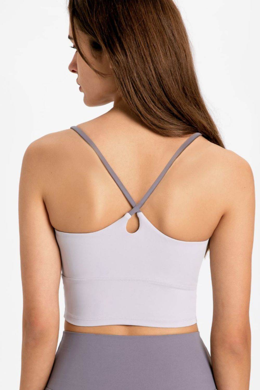 Millennia Crisscross Back Scoop Neck Sports Cami - Selvanelle