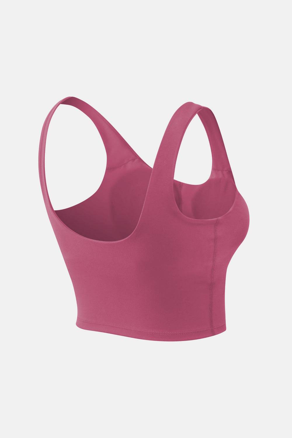 Cropped Scoop Neck Active Tank Top - Selvanelle