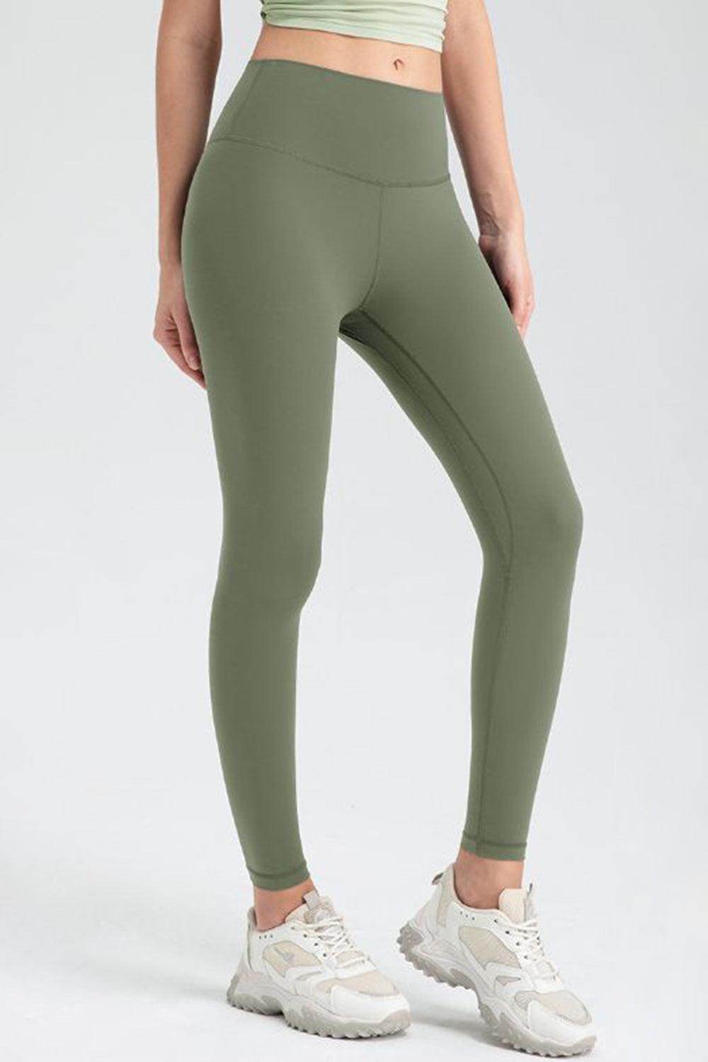 Wide Waistband Slim Fit Active Leggings for Women - Selvanelle