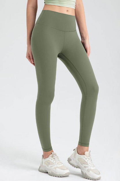 Wide Waistband Slim Fit Active Leggings for Women - Selvanelle