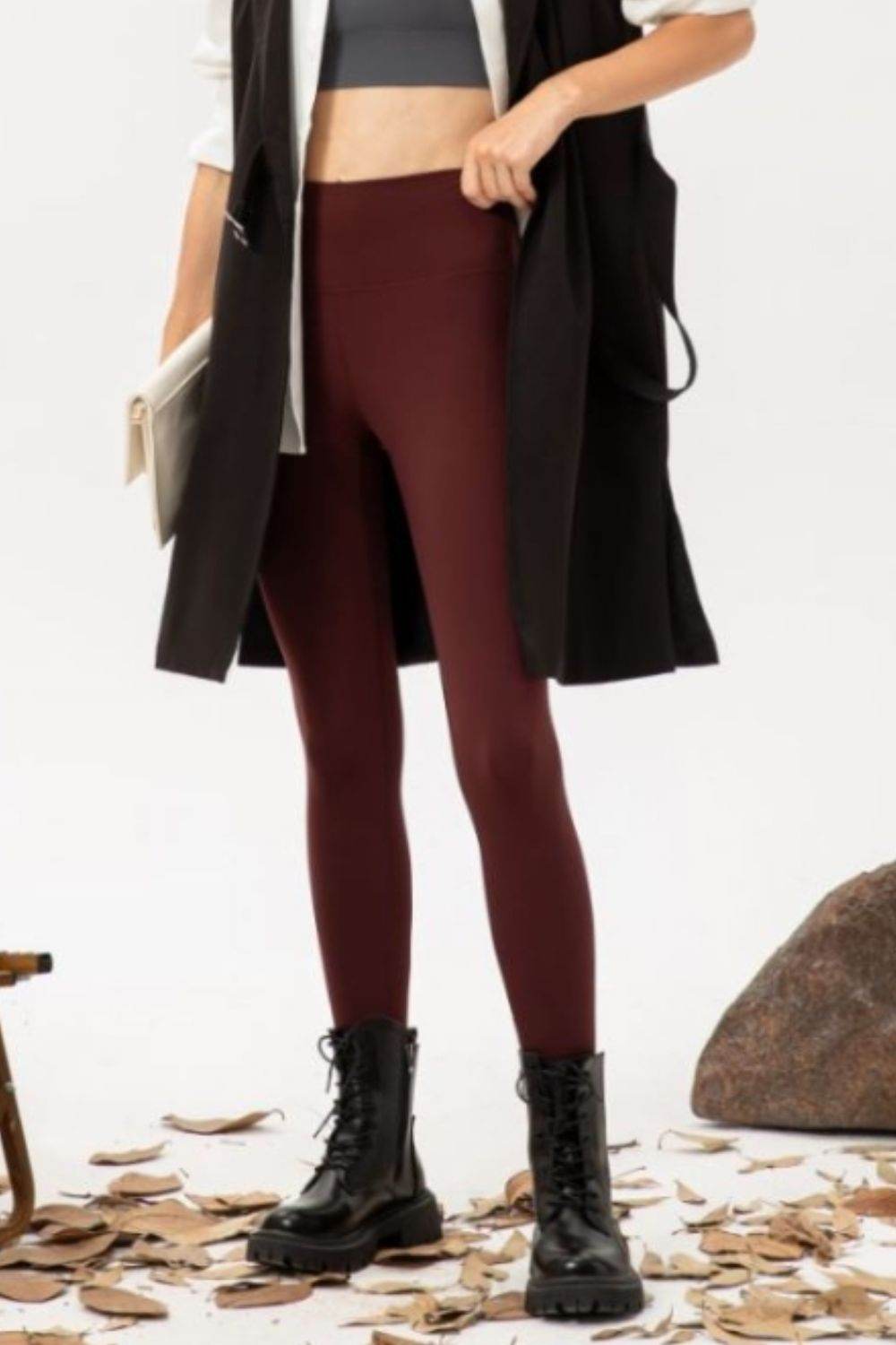 High Waist Skinny Active Pants - Selvanelle