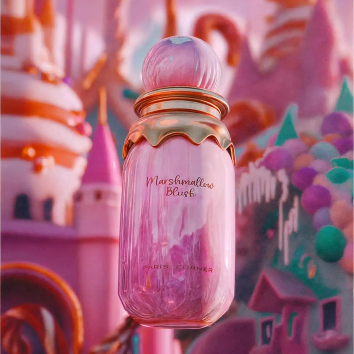 Paris Corner Marshmallow Blush Eau de Parfum Spray for Women – Sweet Floral Fruity Gourmand Scent, Fluffy Marshmallow, Vanilla & Pink Sugar, Long-Lasting Fragrance, Perfect Gift, 3.4 fl oz / 100 ml
