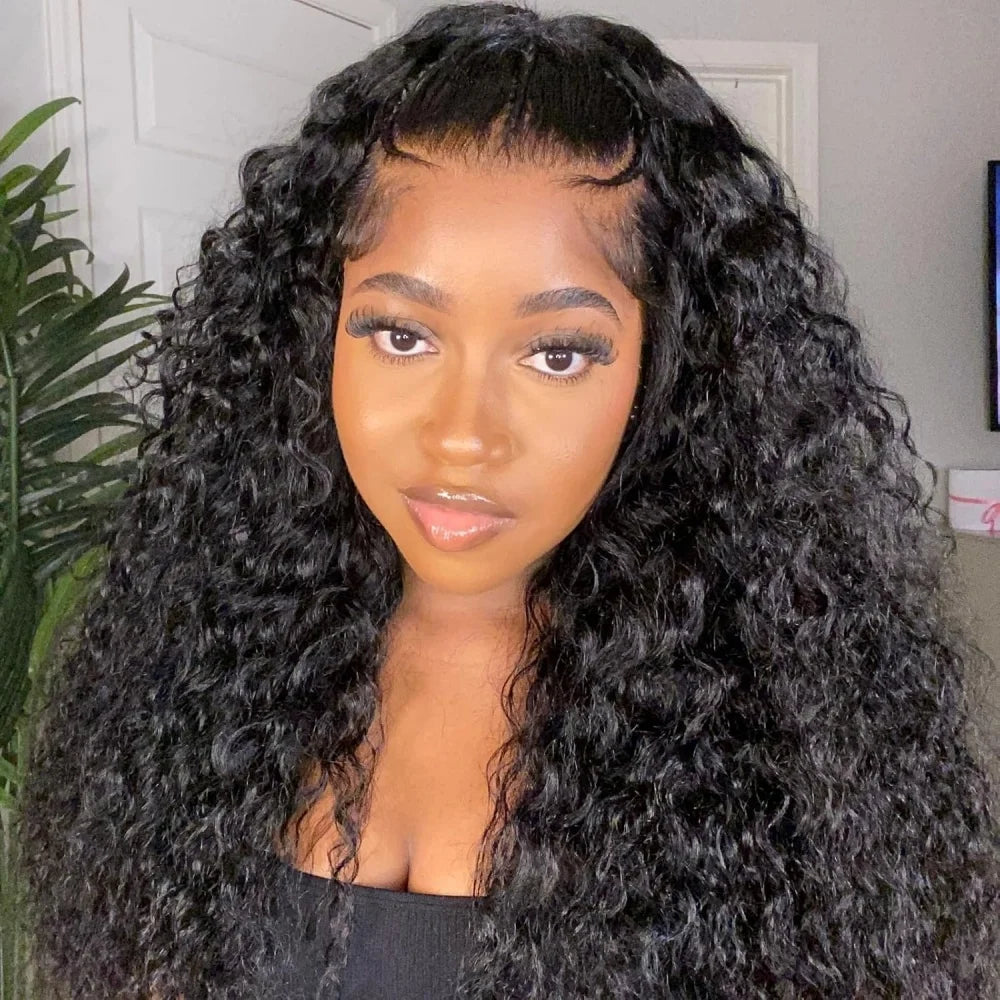 Glueless Pre Braided Wig Curly Hair 13x4 PreMax 3D Cap Wig With Mini Knots Bleached