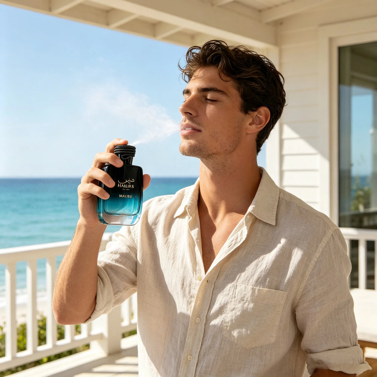 Rasasi Hawas Malibu Men’s EDP – Fresh Citrus Marine, 3.4 fl oz / 100 ml