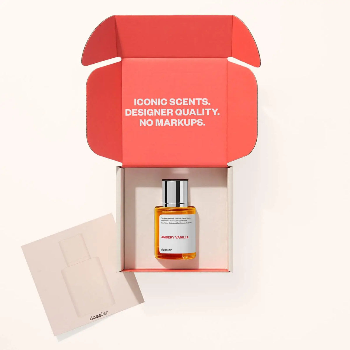 Dossier - Ambery Vanilla - Eau de Parfum - Vanilla Perfume - Inspired by Black Opium - Long-Lasting Fragrance - Feminine - 1.7 fl oz (50ml)