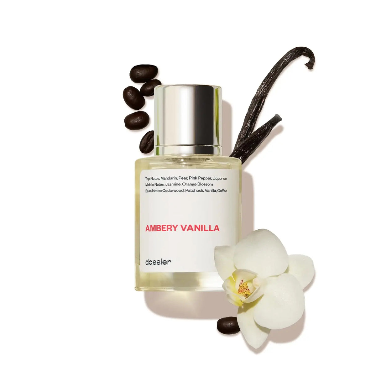 Dossier - Ambery Vanilla - Eau de Parfum - Vanilla Perfume - Inspired by Black Opium - Long-Lasting Fragrance - Feminine - 1.7 fl oz (50ml)