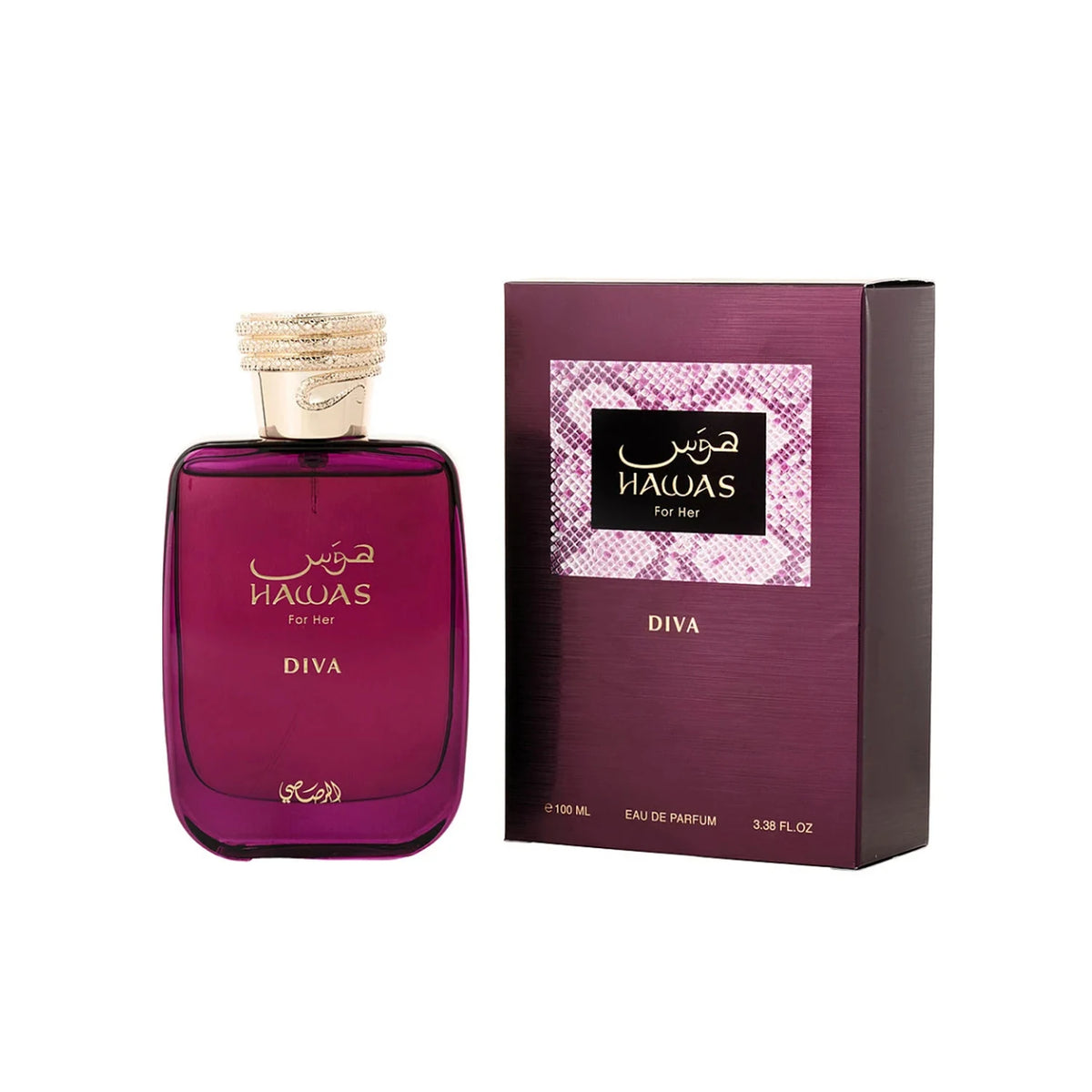 Rasasi Hawas Diva Women's EDP – Oriental Floral Fruity, 3.4 fl oz / 100 ml