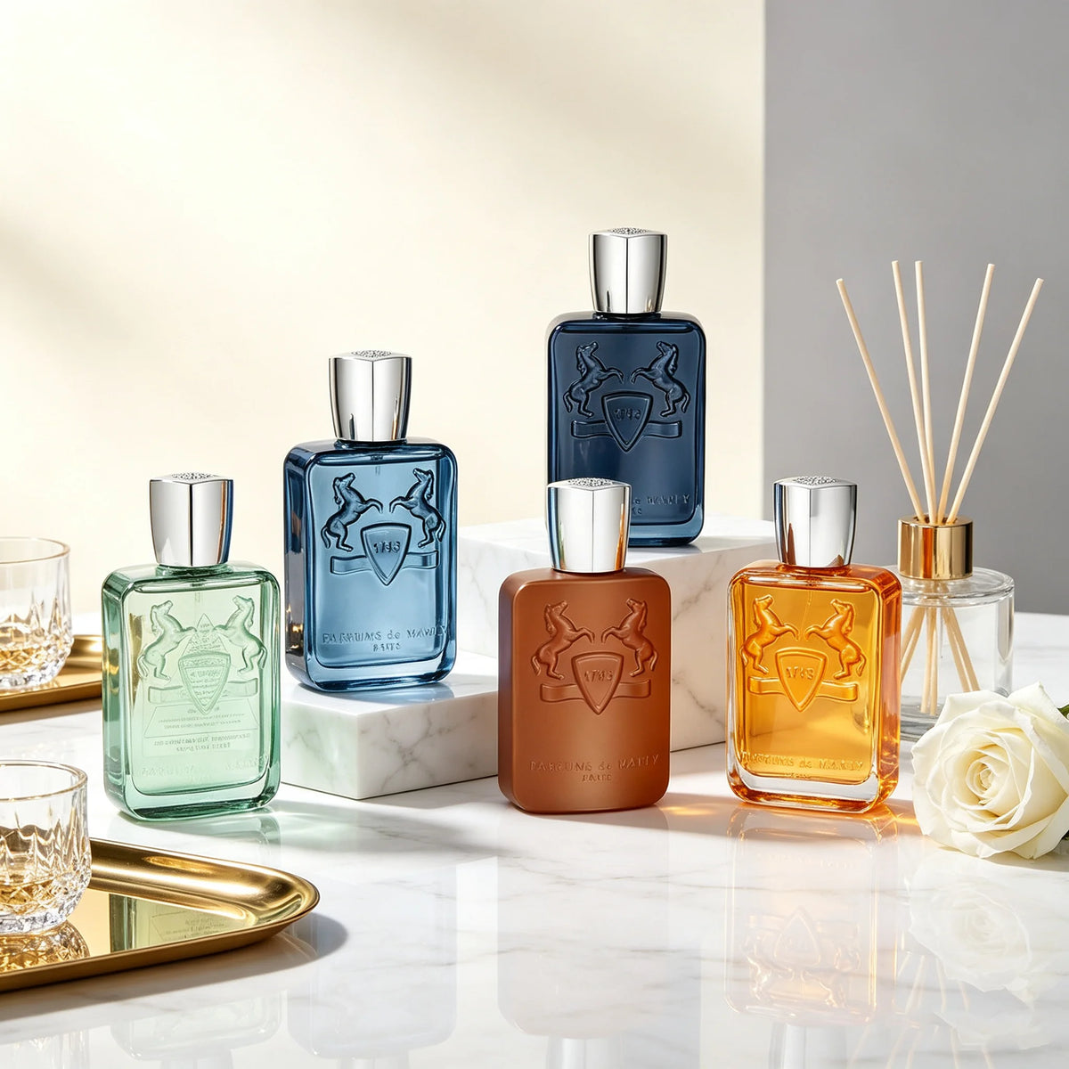 Parfums de Marly Eau de Parfum Spray for Unisex – Refined Niche Fragrance with Long-Lasting Sillage, Luxury Oriental, Woody & Floral Scent, Perfect Valentine’s Day Gift for Women & Men, 4.2 fl oz / 125 ml