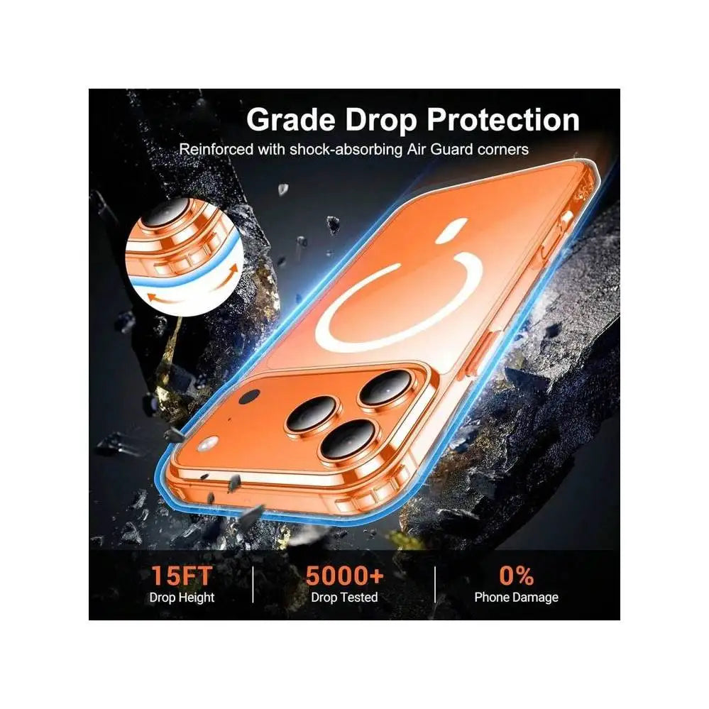 Transparent Magnetic Hard Case for with Clear Acrylic Shockproof Design Magnetic Ring Holder PMMA Material Unisex