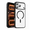 Transparent Magnetic Hard Case for with Clear Acrylic Shockproof Design Magnetic Ring Holder PMMA Material Unisex