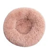 Nice Quality Drop Shipping Cute Animal Fluffy Dog Bed Premium Plush Donut Calming Bed for Pet