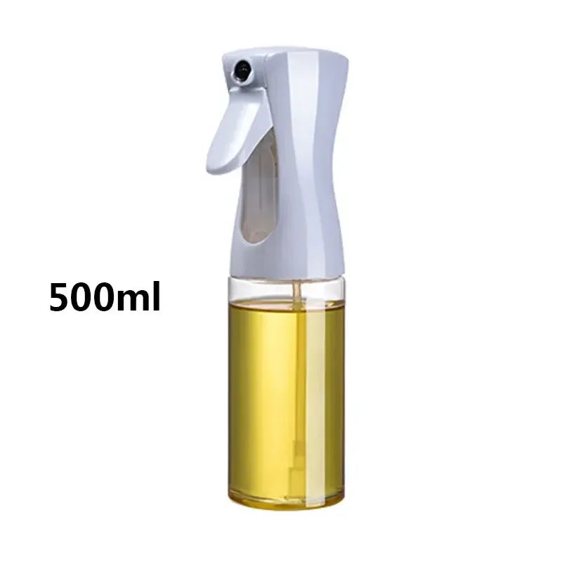 200/300/500ml Oil Spray Plastic Household Kitchen Oil Spray Bottle Or Oil Brush Nebulizing Mist Filling Cooking Dual Use BBQ