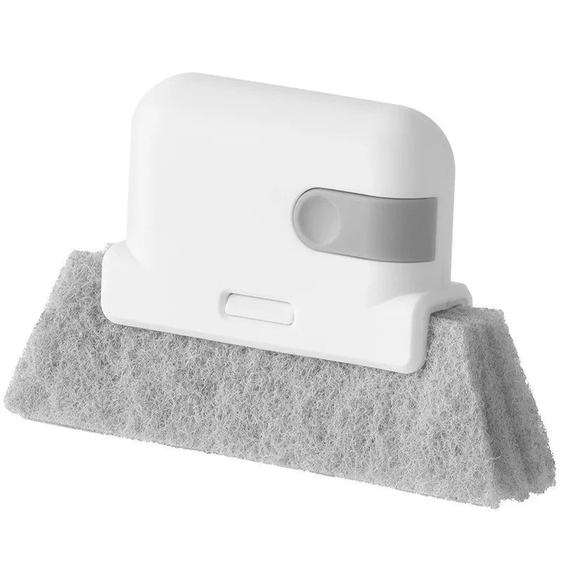 Window rail cleaning brush