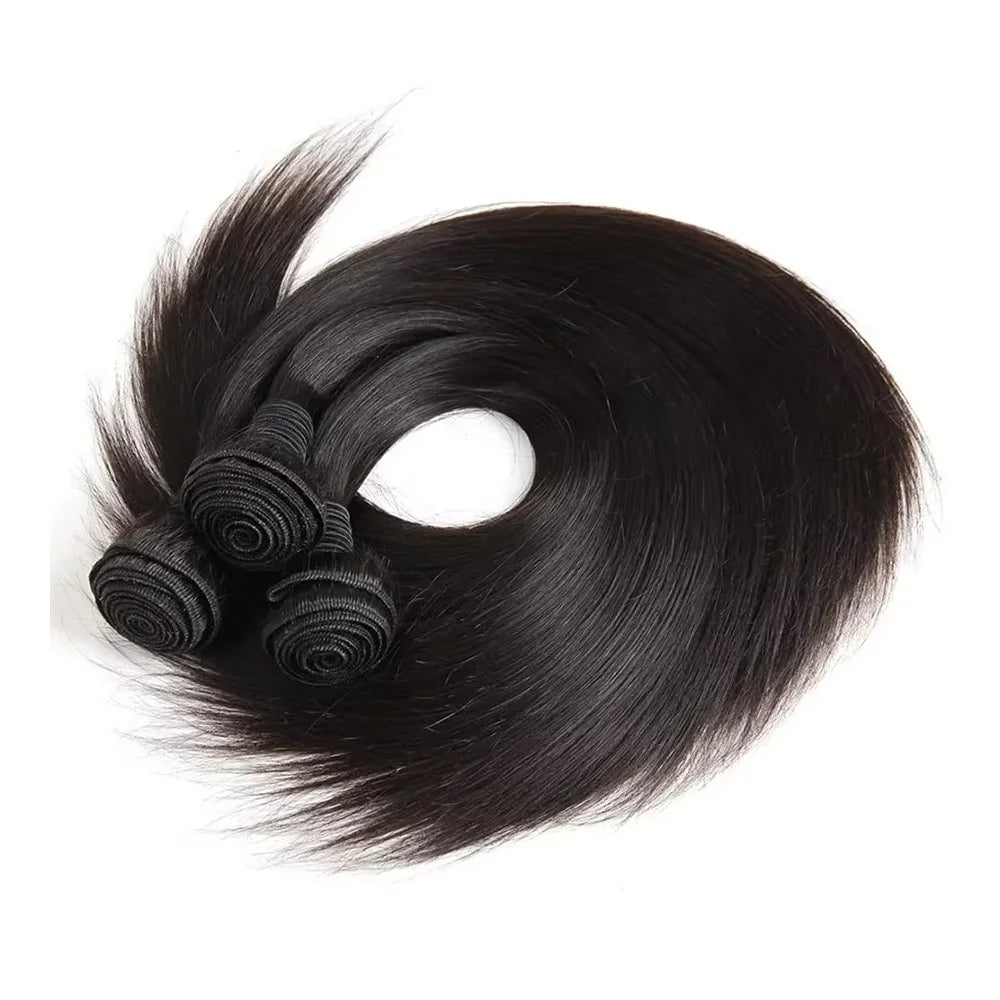 30 40 Inch Bone Straight Bundles Deal Brazilian Virgin Human Hair 3 4 Bundles Raw Hair Extensions Natural Color Remy