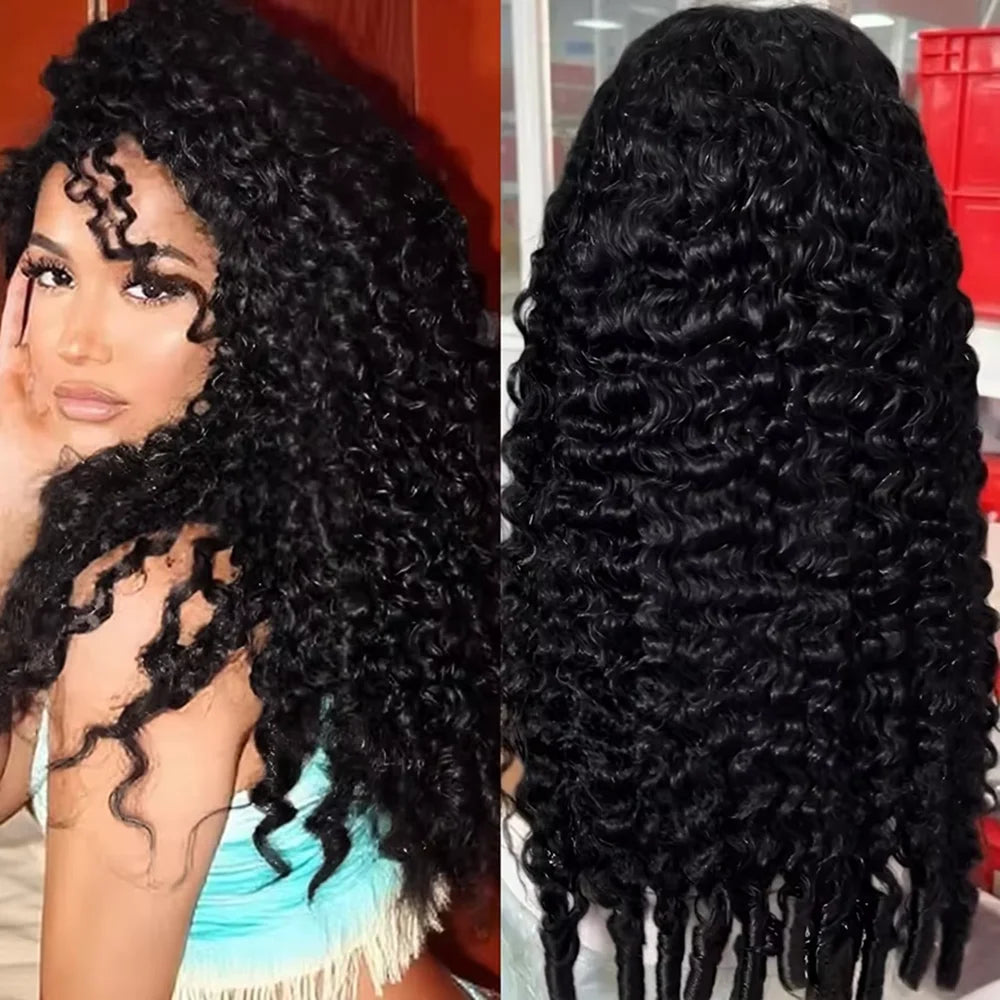 Burmese Curly Human Hair Wigs 12A Vietnamese Hair 13X6 Hd Transparent Lace Front Wig Vietnamese Raw Human Hair 200% Density