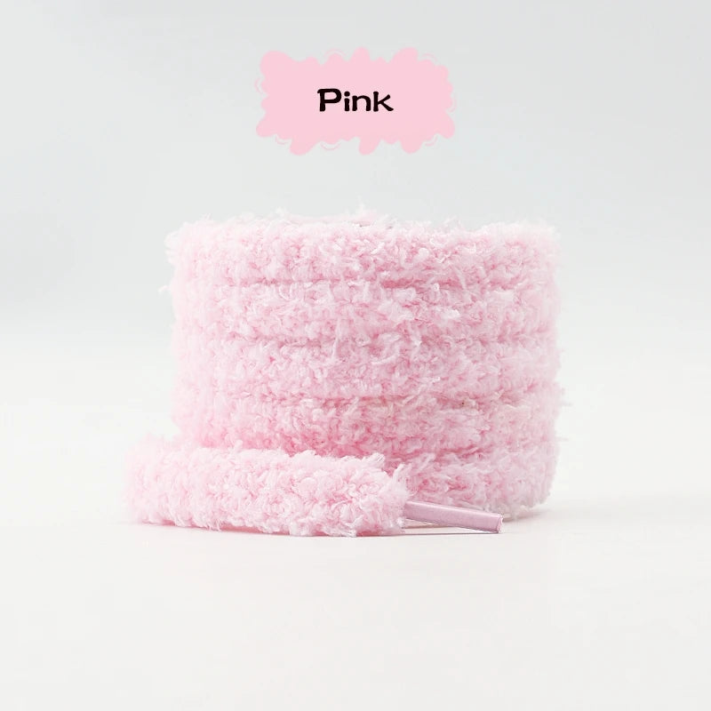 Fashion round plush laces Quality 1cm wide Sneakers Flats Casual laces Shoe accessories 80 /100 /120 /140 /160 Laces 1Pair