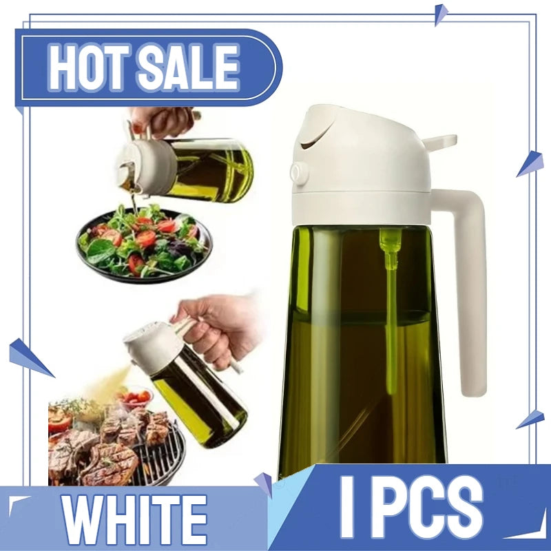 2in1 Kitchen Spray Oil Dispenser Oil Sprayer Polisher Or Only Brush Spray for Air Fryer Salad Grilling Roasting Cooking Kitchen