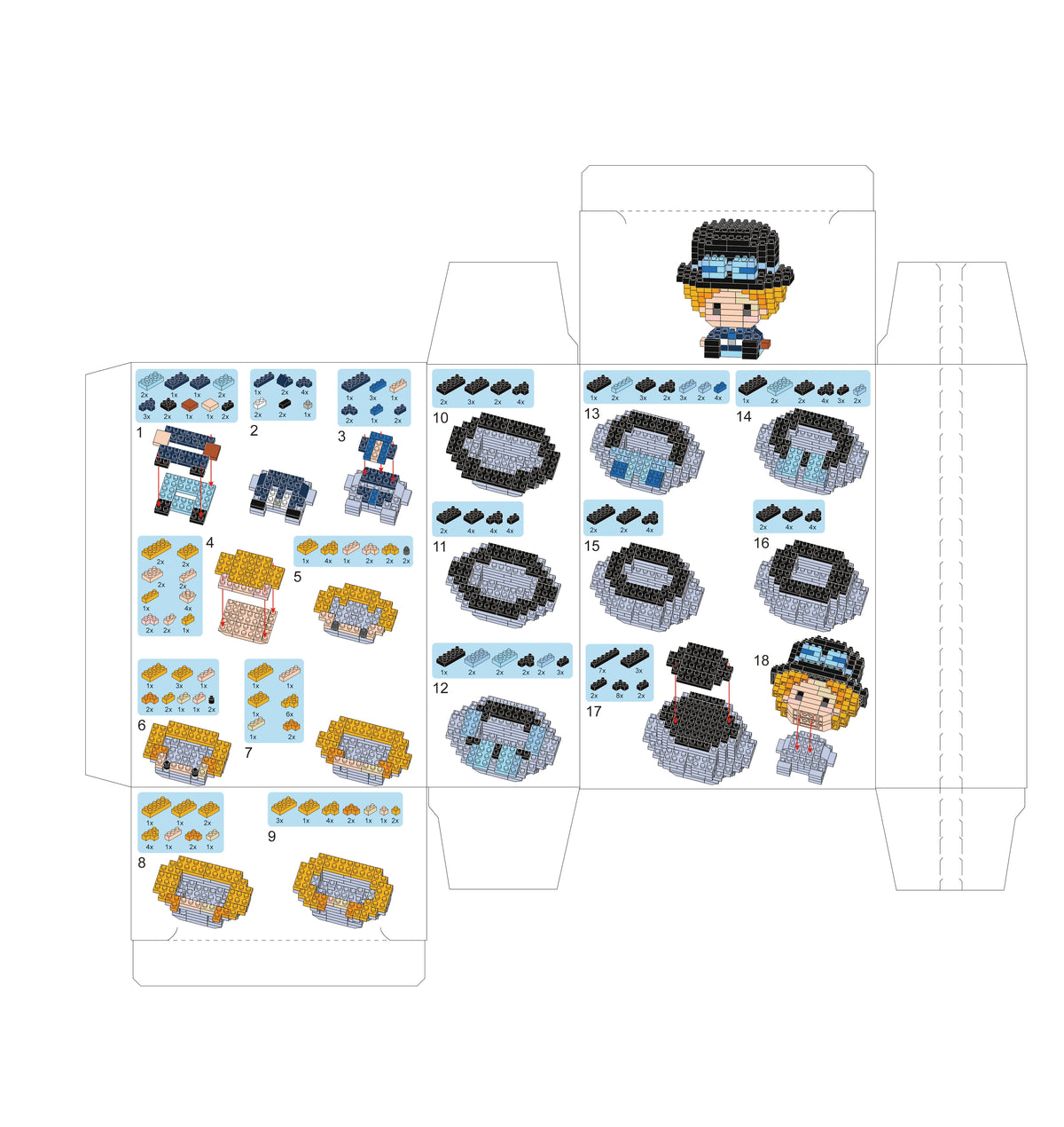 ONE PIECE Sun God Nika Luffy Micro Building Block Chopper Ace Buggy 3D Anime Model Assembly Mini Bricks Figure Toys For Gift