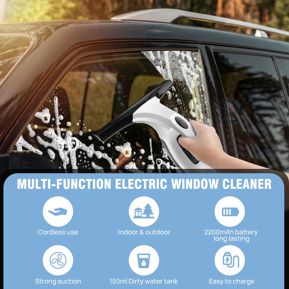 Rechargeable  Cordless Window Vac Cleaner