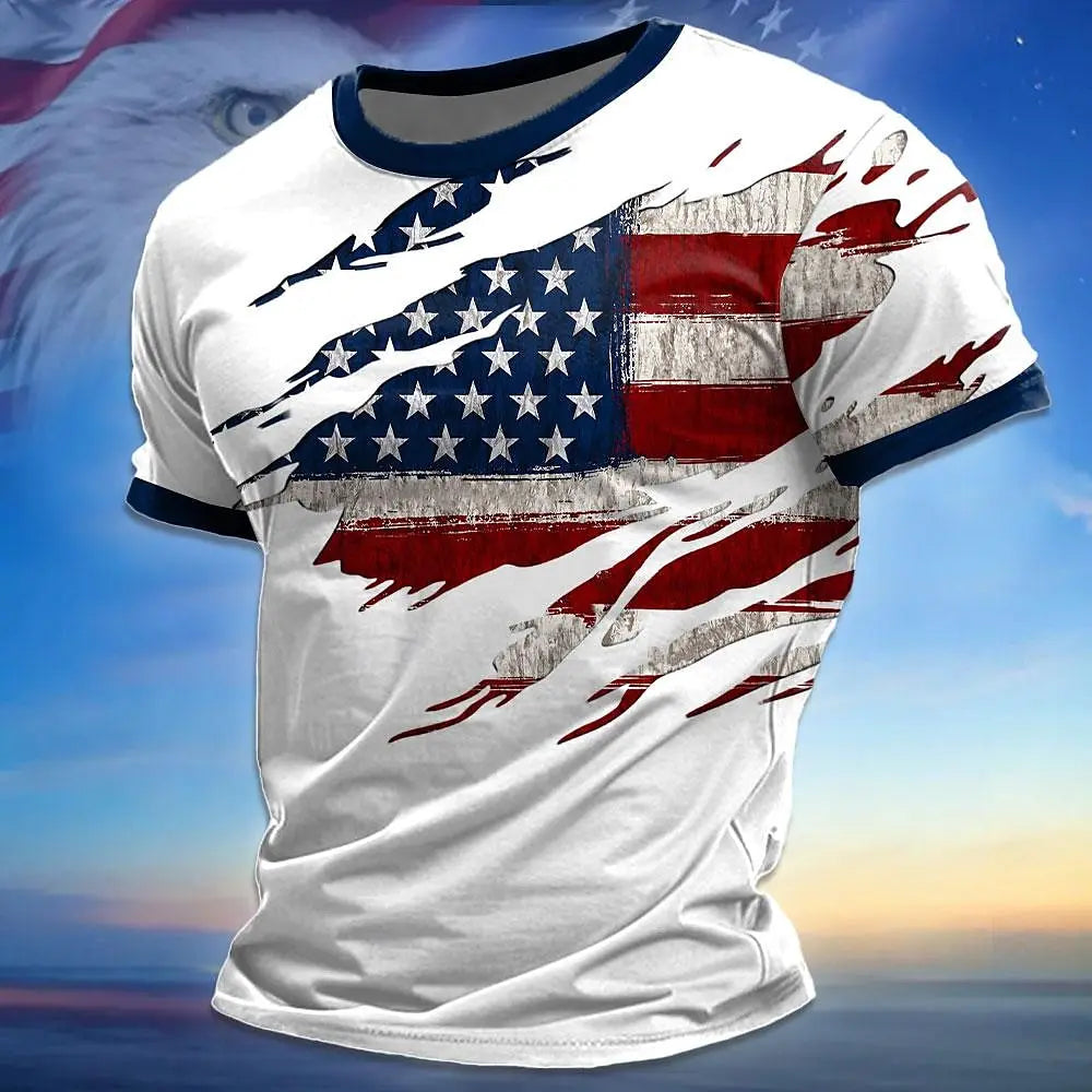 America 250th Birthday Eagle Flag 250 Years 1776-2026 Unisex Men's T-Shirts Casual Style Man Women Tees Vintage Men's Clothing
