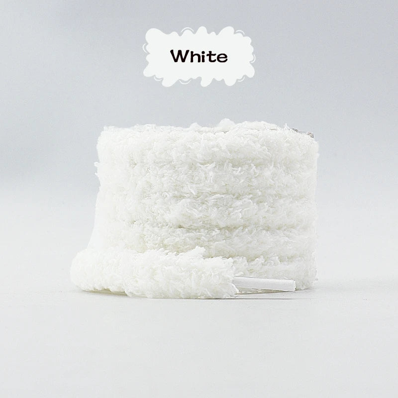 Fashion round plush laces Quality 1cm wide Sneakers Flats Casual laces Shoe accessories 80 /100 /120 /140 /160 Laces 1Pair