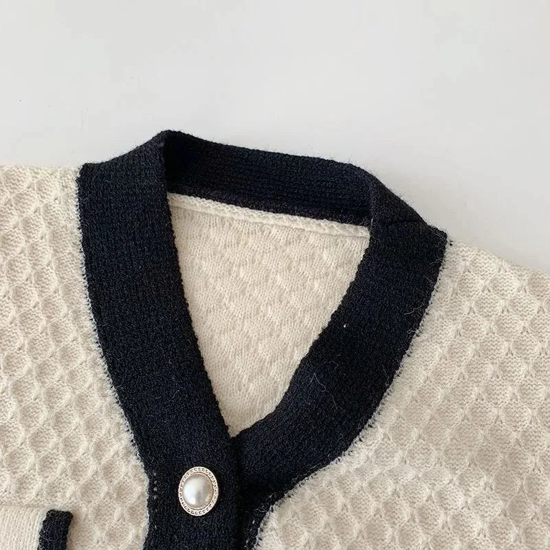 AOSSVIAO Korean Fashion New Loose Long-sleeved Knit Women's Sweater 2026 Autumn Winter Outwear Cardigan