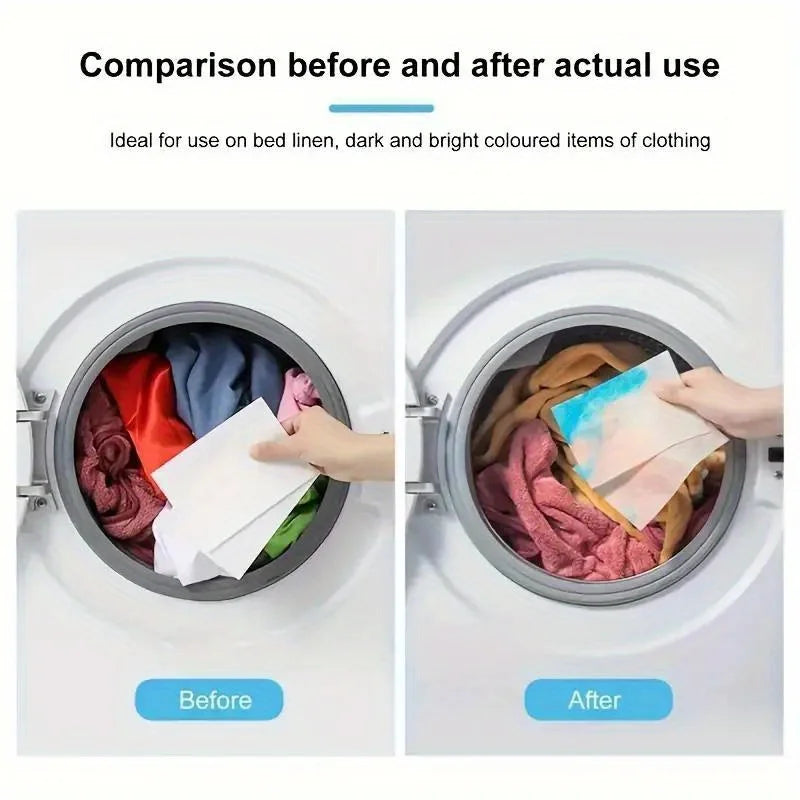 Color Catcher Sheets Anti Color Run Laundry Sheets Strong Absorption Honeycomb Disposable Mixed Washing Prevent Clothes Staining