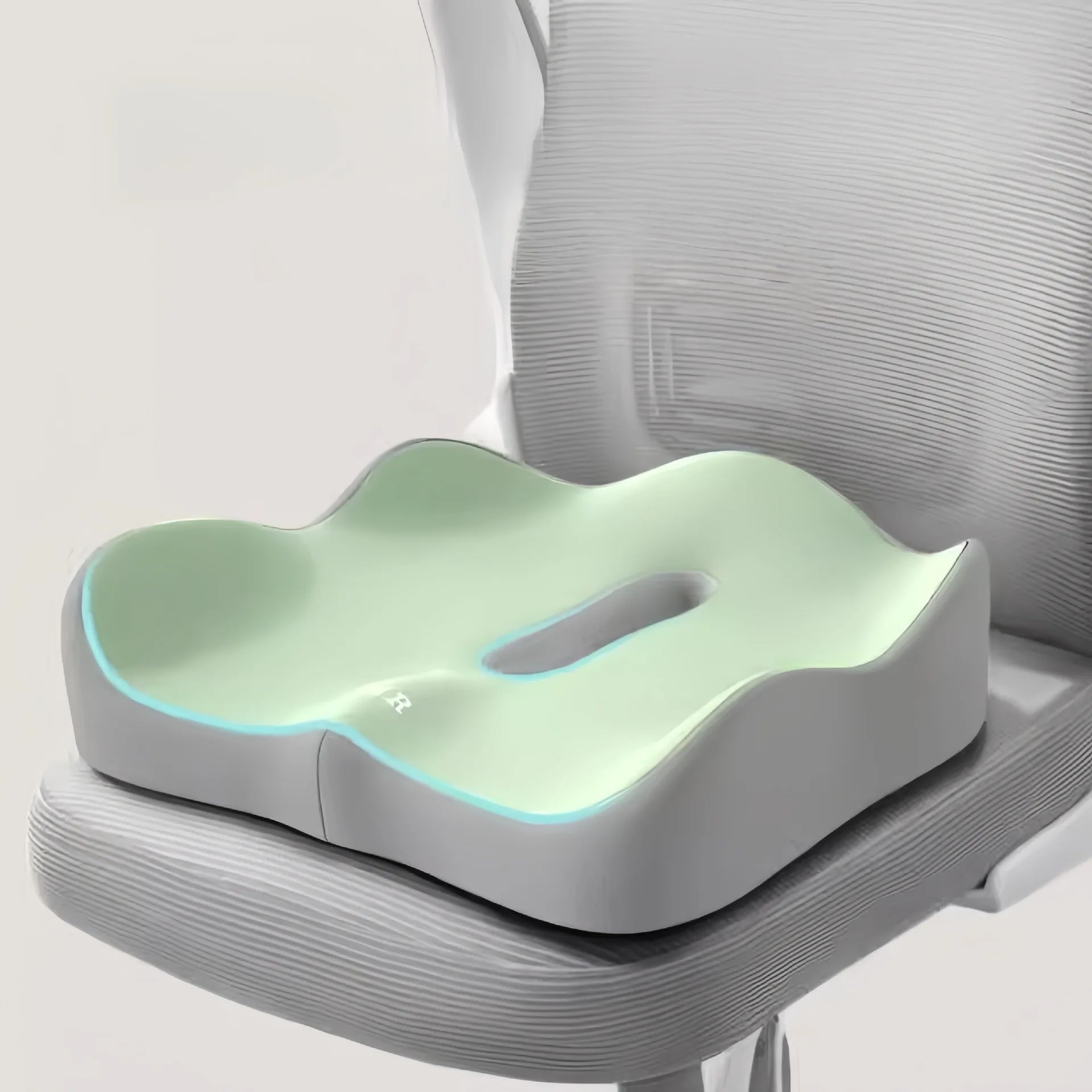 1pc 3D Lumbar Support Car Cushion, Memory Foam Ergonomic for Lower Back Pain Relief, Also for Office & Wheelchair Use