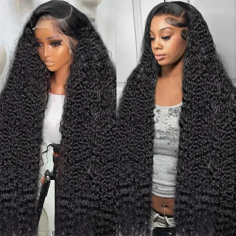 HD Transparent Lace Front Human Hair Wigs Jerry Curly Wig Lace Closure Wigs Human Hair Wig 13x4 13x6 Frontal Wigs