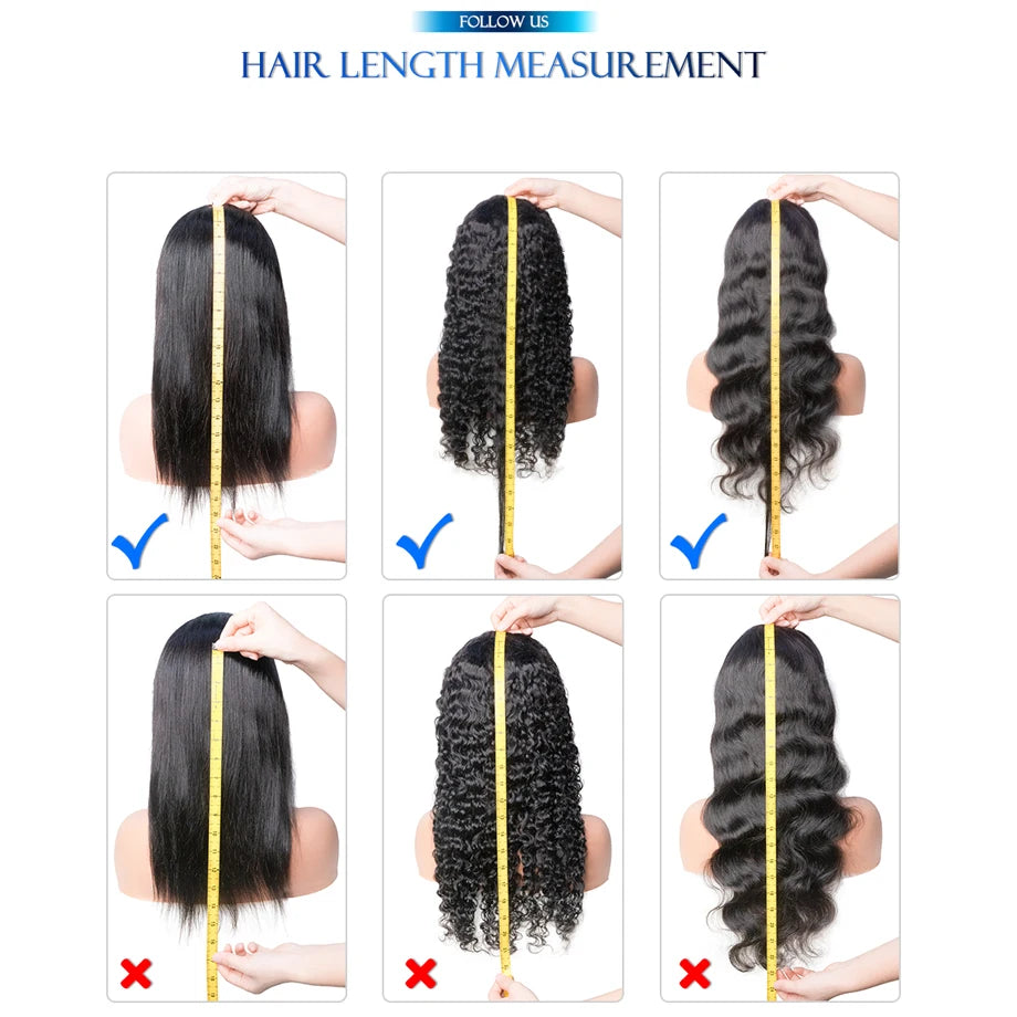 210 Density Glueless Wigs Human Hair Body Wave Lace Front Wigs Human Hair Pre Plucked 4x4 HD Lace Frontal Wigs