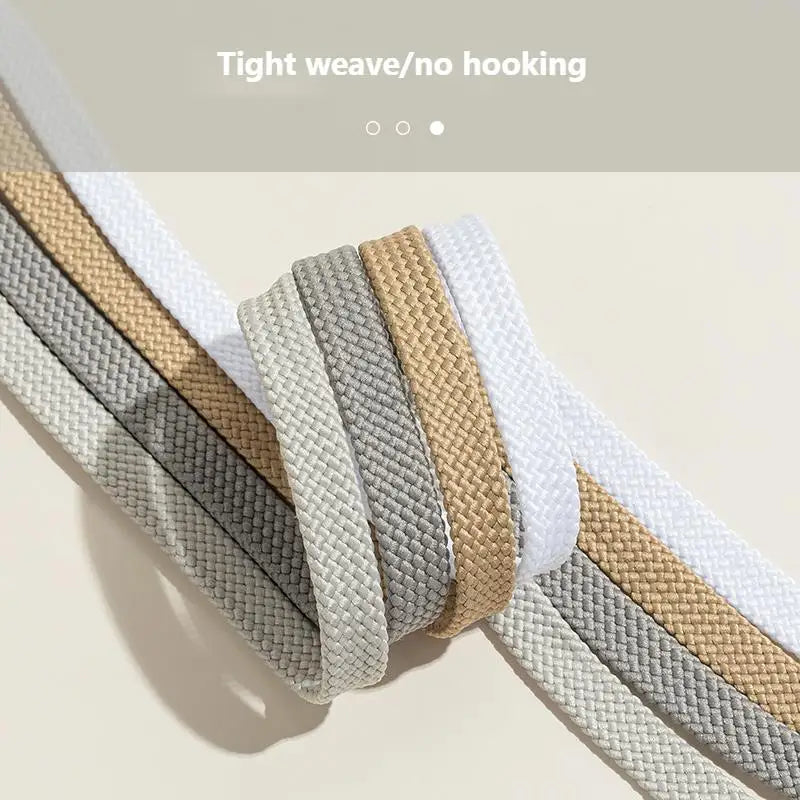 1Pair New Flat Classic Shoelaces for Sneakers Casual Shoe laces White Black Sports Shoelace Shoes Balanc String Shoe Accessories