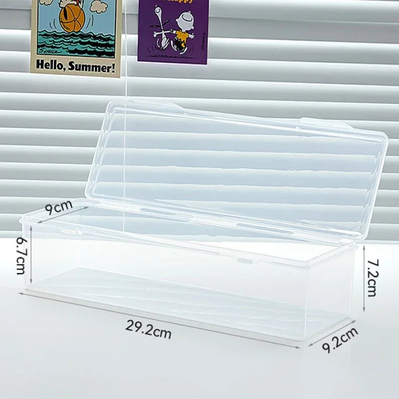 1Pc Clear Plastic Compartmentalized Organizer Box Holds 550+ Game Cards Storage Box With Adjustable Divider For PTCG/MTG Cards