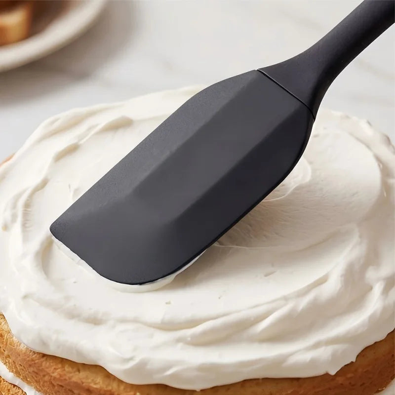 Silicone cream spatula Non-stick butter spatula Heat-resistant kitchen baking tools DIY cake baking tools