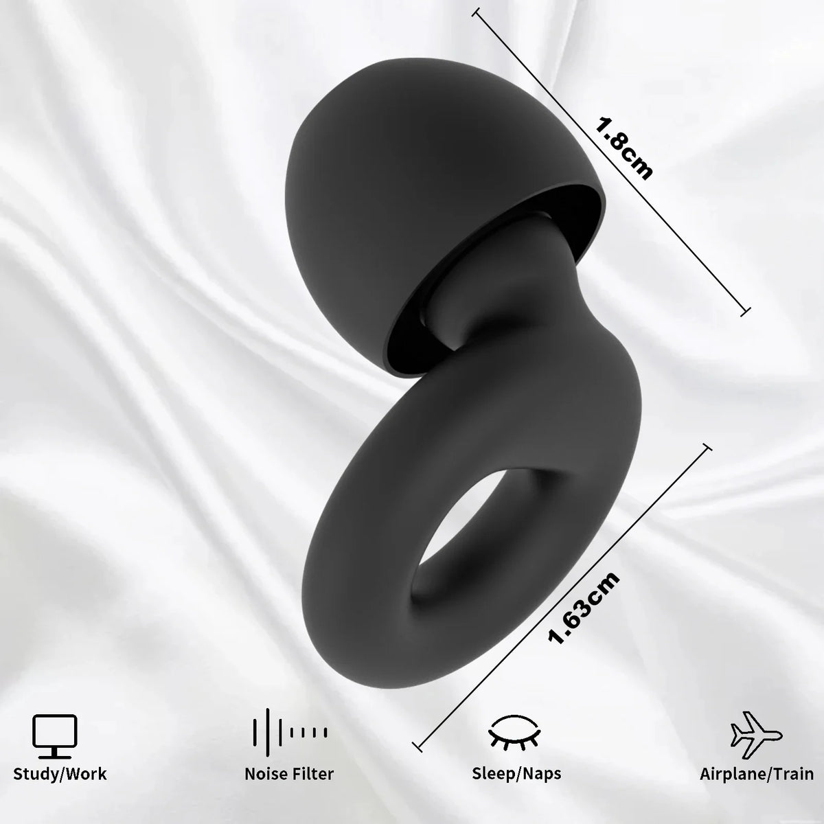 Silicone Earplugs for Swimming Sleep Noise Cancel Noise Reduction-Soundproof Reduce Disturbances -Quality Earplugs