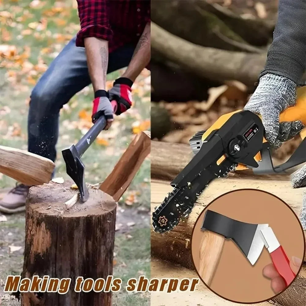 Professional Tungsten Diamond Ceramic Sharpening Stone for Kitchen Knife Scissor Garden Shears All Blades Cutting Tool Sharpener