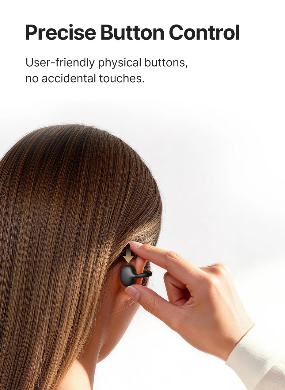 Baseus Bowie MC2 AIR Clip-on TWS Earbuds Ear Clips Wireless Earphones Bluetooth 6.0   Open Earrings 4 Mic ENC Sports Headphones