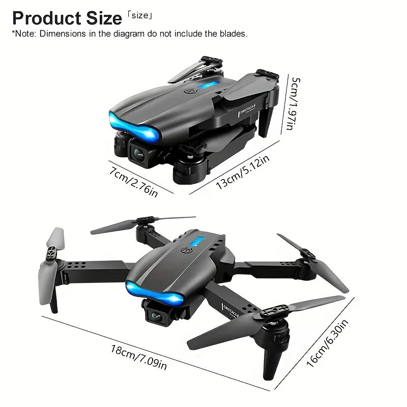 2026 New E99 PRO MAX Foldable Drone with Dual HD Camera, HD Screen Remote Control, 40min Flight Time with Extra Batteries, One Key Return Home, LED Lights, USB Charging, Easy to Fly for Beginners Adults, Ideal Christmas Holid