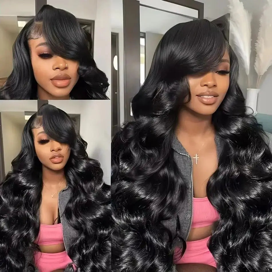Brazilian Natural Body Wave Virgin Human Hair Wig HD Lace Frontal Closure 360 Wig 13x4 13x6 5x5 180% 200% Density 16-40 Inch Pre Bleached Knots