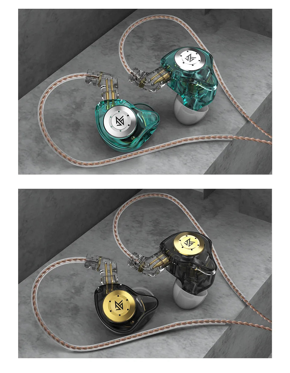 KZ EDX Pro Earphones Dynamic In Ear Monitor HiFi Wired Headphones Bass Stereo Game Music Earplugs Noice Cancelling Headset