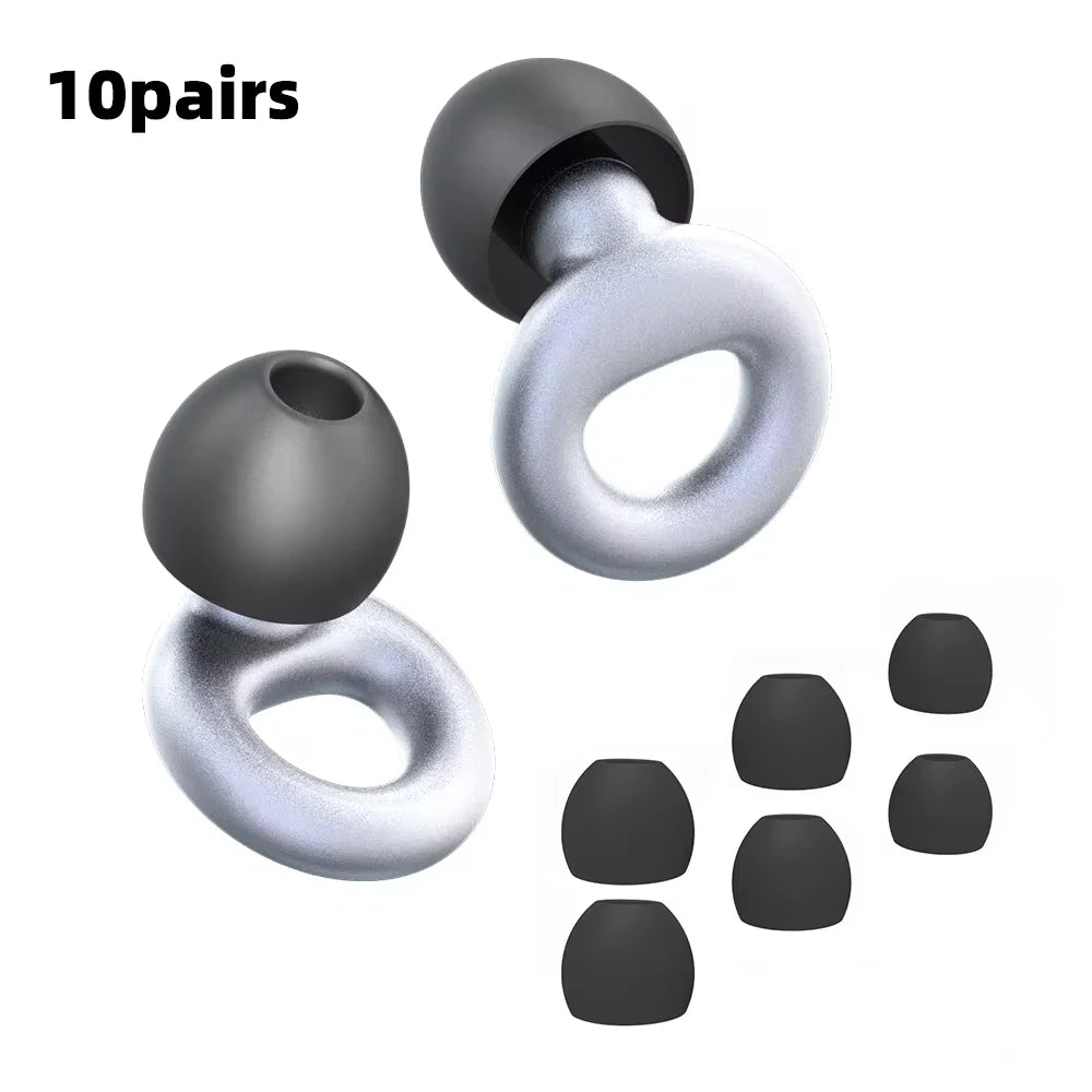 Silicone Earplugs for Swimming Sleep Noise Cancel Noise Reduction-Soundproof Reduce Disturbances -Quality Earplugs