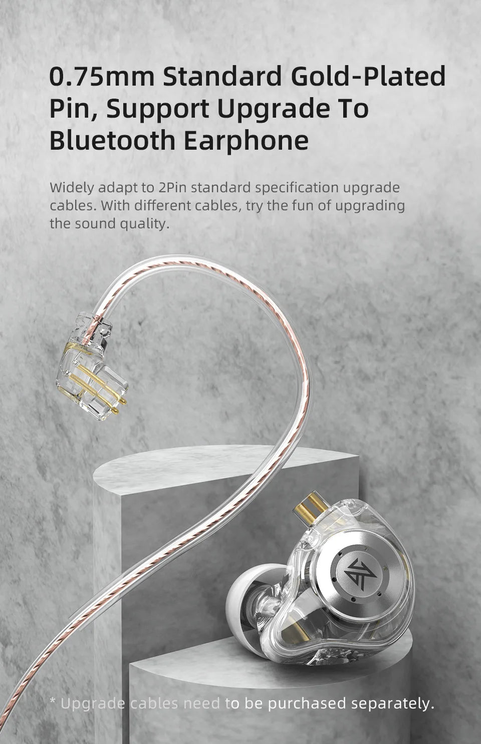 KZ EDX Pro Earphones Dynamic In Ear Monitor HiFi Wired Headphones Bass Stereo Game Music Earplugs Noice Cancelling Headset