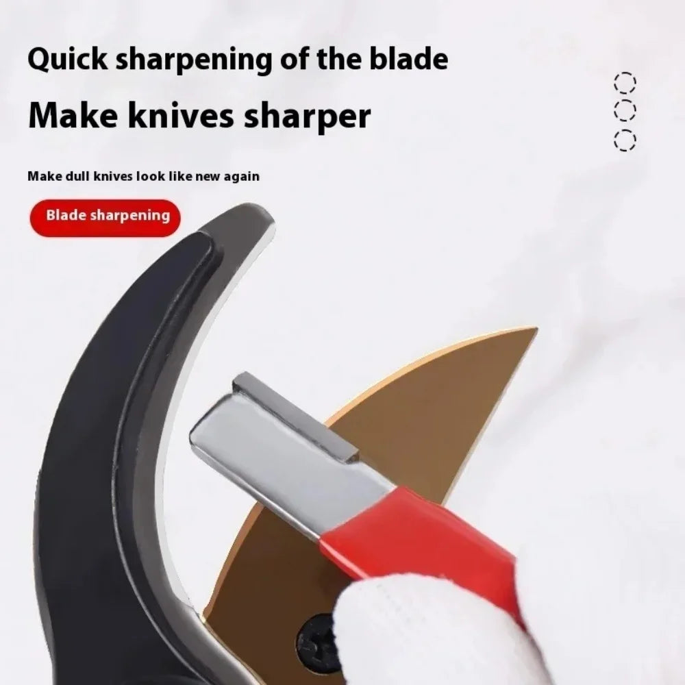Professional Tungsten Diamond Ceramic Sharpening Stone for Kitchen Knife Scissor Garden Shears All Blades Cutting Tool Sharpener