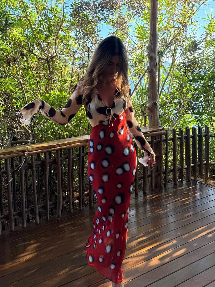 Sexy Printed With Detachable Scarf Women's Shirt Dress Lapel Collar Full Sleeve Button Mini Dresses 2026 Summer Chic Female Robe